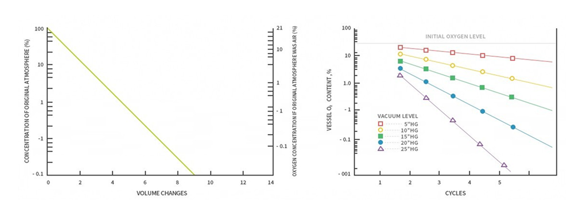 Vacuum Purging Concentration Change Graph